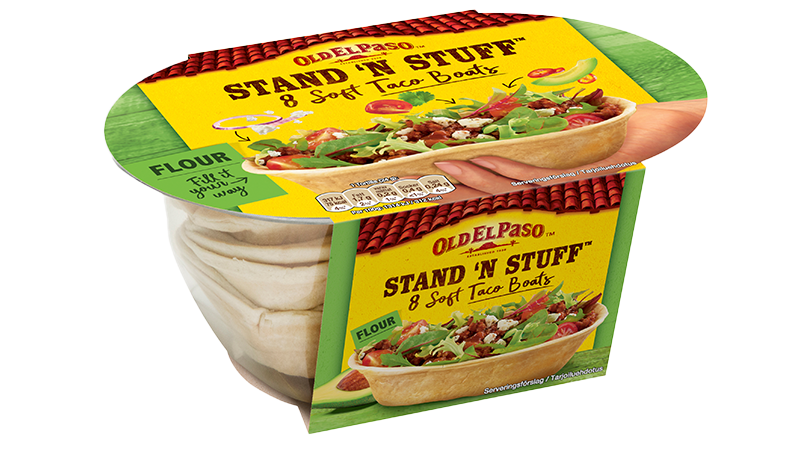 Stand 'N Stuff™ Soft Tortilla bowls hero
