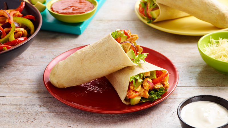 Kanafajita-Tortilla Pockets